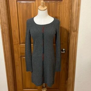 Like New Peruvian Collection Gray Dress w/ Color Stripe Size XS